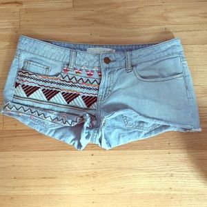 Jean Shorts with Print